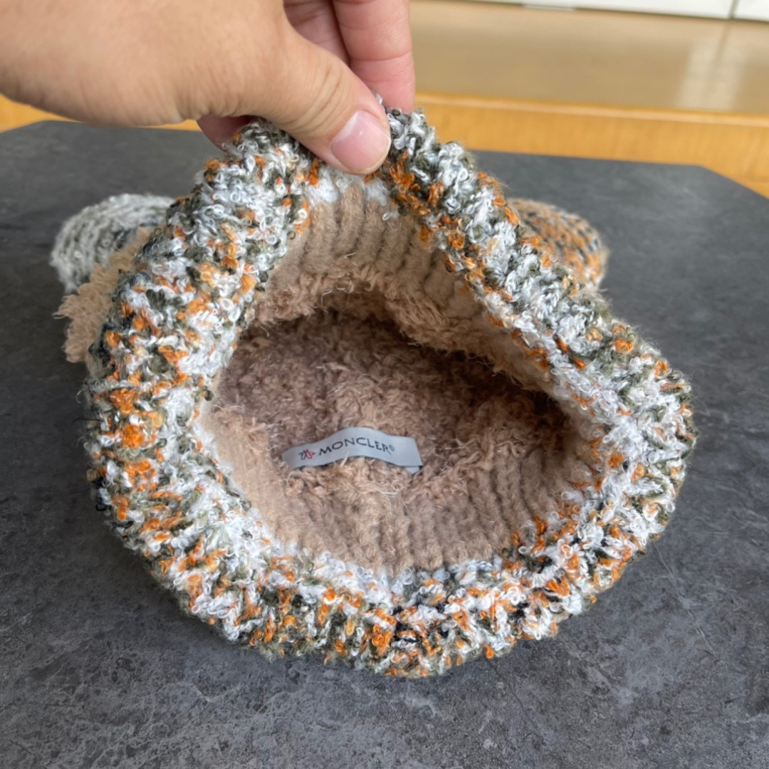 moncler蒙口欧美风格秋冬新款可爱保暖羊毛帽儿童男女款通用版冷帽帽子