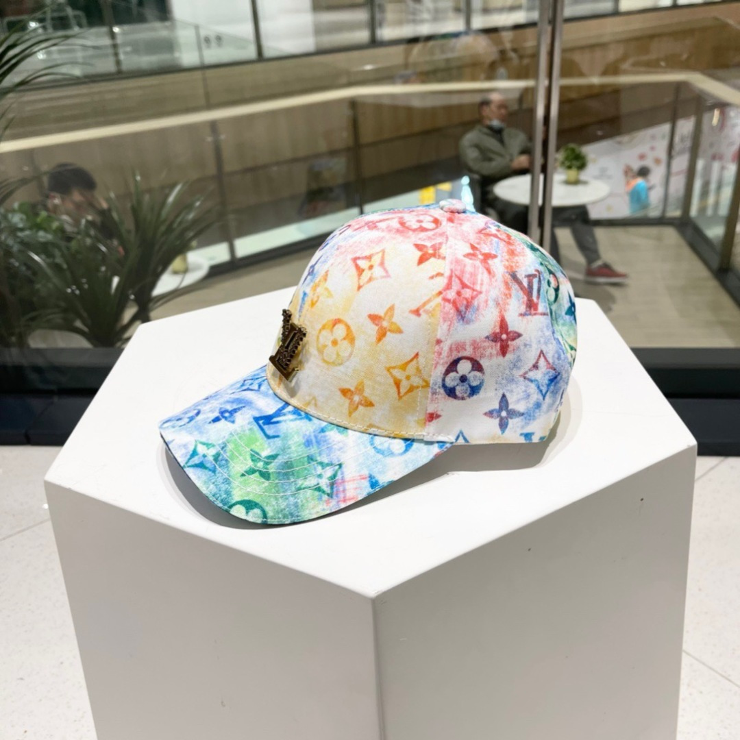 棒球帽渔夫帽LouiVuittonLV👒专柜新款路易威登家刺绣棒球帽，简单大方 男女通用遮阳帽，