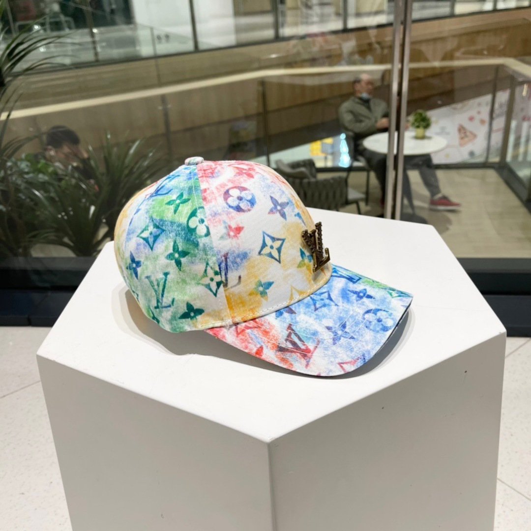 棒球帽渔夫帽LouiVuittonLV👒专柜新款路易威登家刺绣棒球帽，简单大方 男女通用遮阳帽，