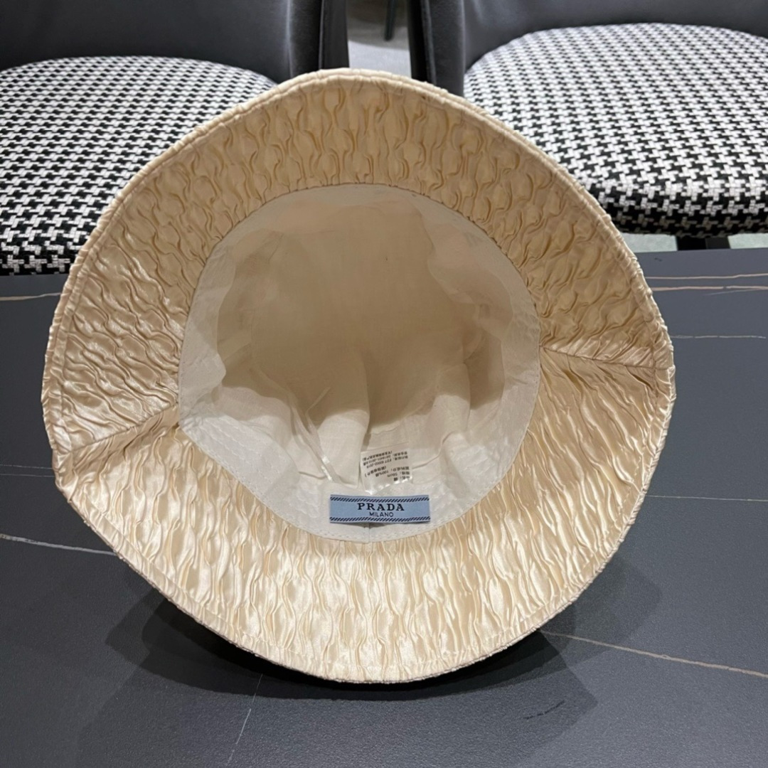 PRADA普拉达2024新款原单渔夫帽，出行度假必备