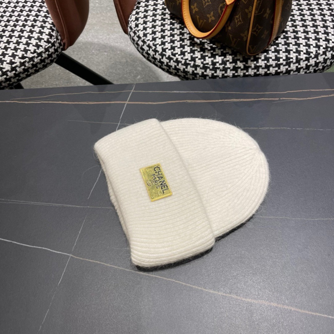  【CHANEL香奈儿】秋冬新款小香韩版针织毛线帽，出街超好搭配！