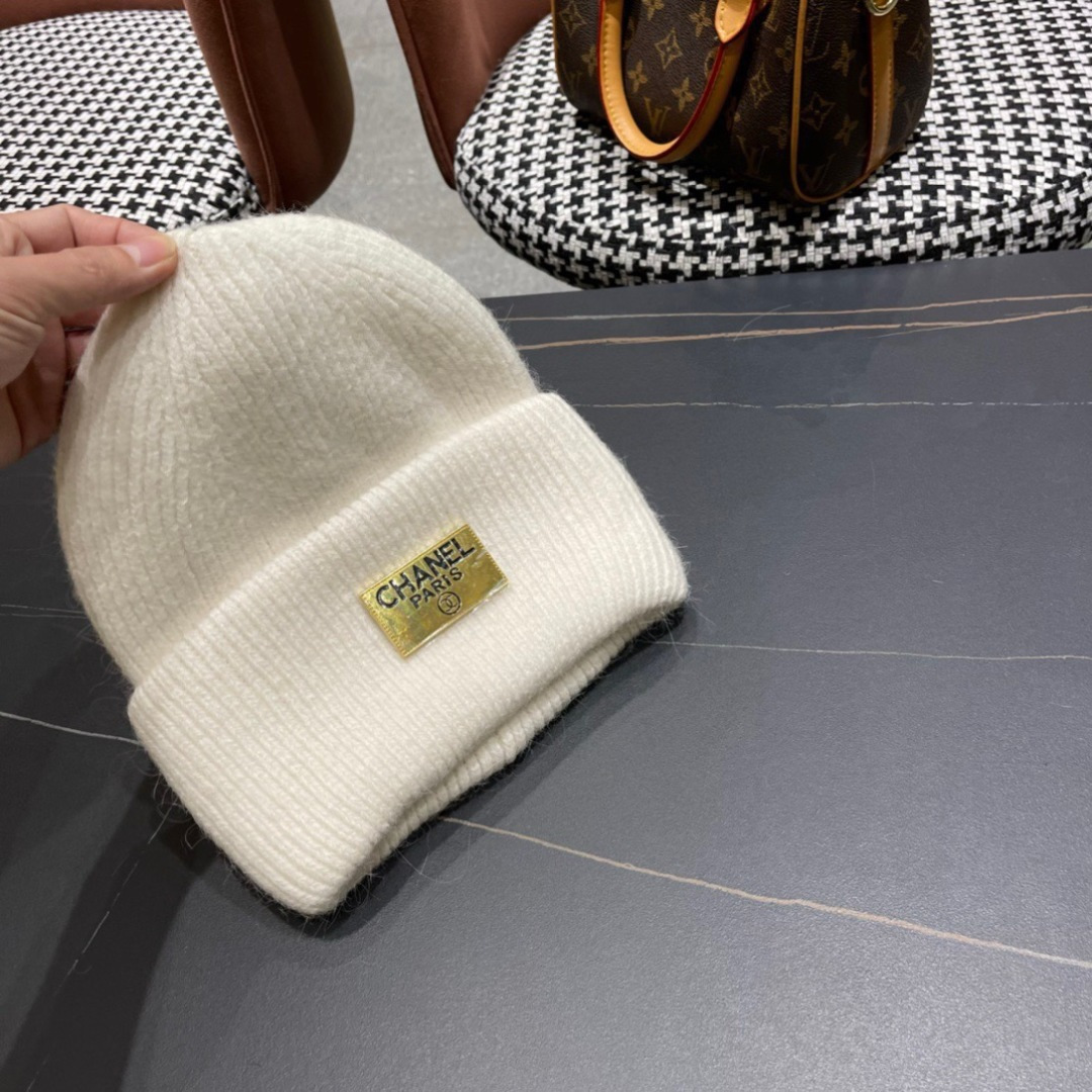  【CHANEL香奈儿】秋冬新款小香韩版针织毛线帽，出街超好搭配！