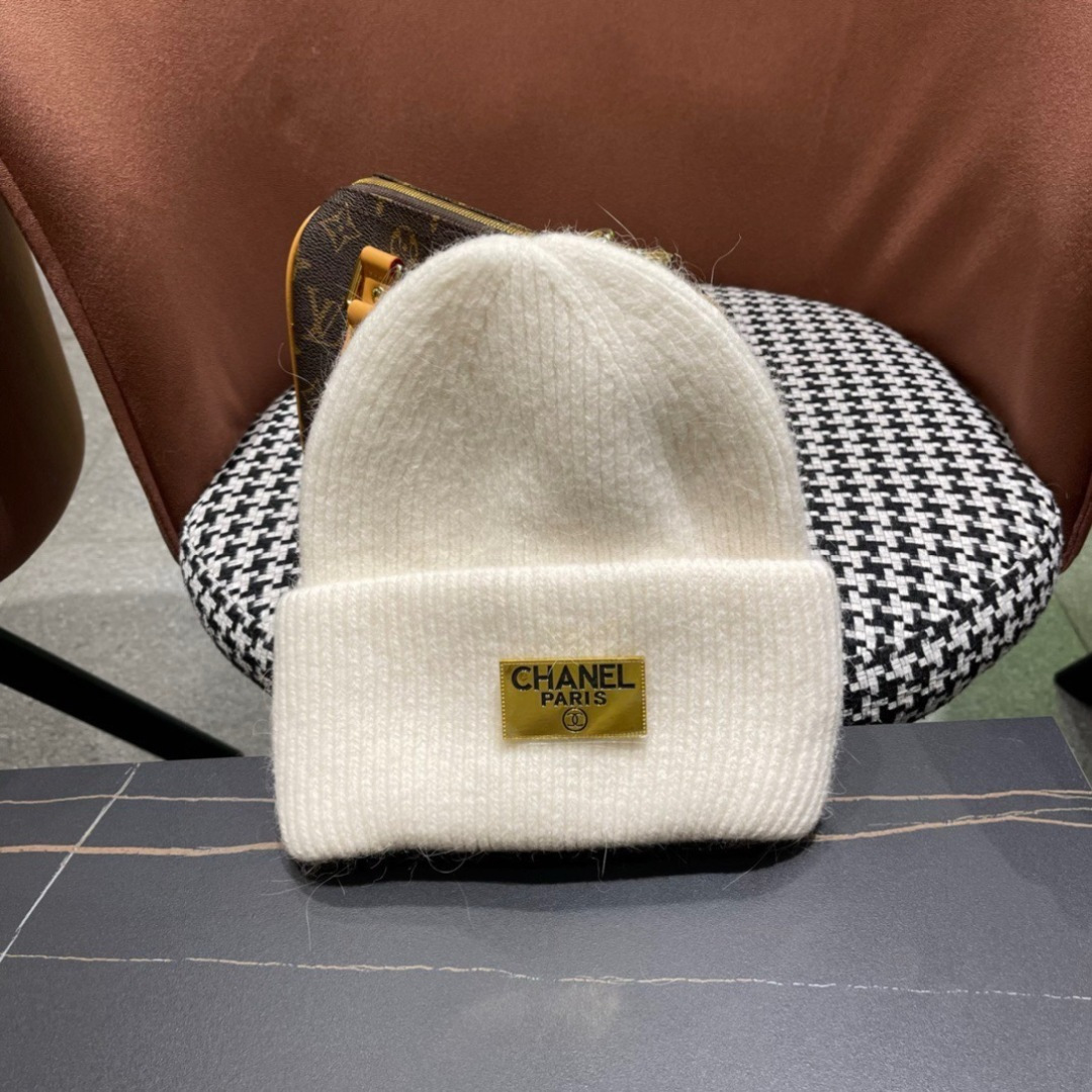  【CHANEL香奈儿】秋冬新款小香韩版针织毛线帽，出街超好搭配！
