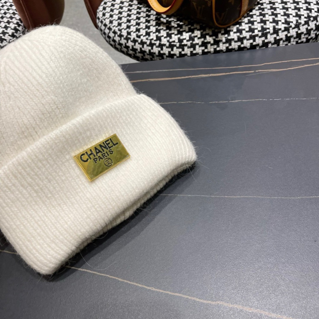  【CHANEL香奈儿】秋冬新款小香韩版针织毛线帽，出街超好搭配！