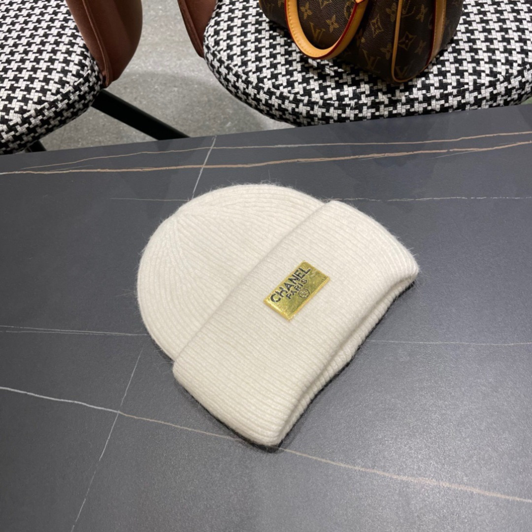  【CHANEL香奈儿】秋冬新款小香韩版针织毛线帽，出街超好搭配！