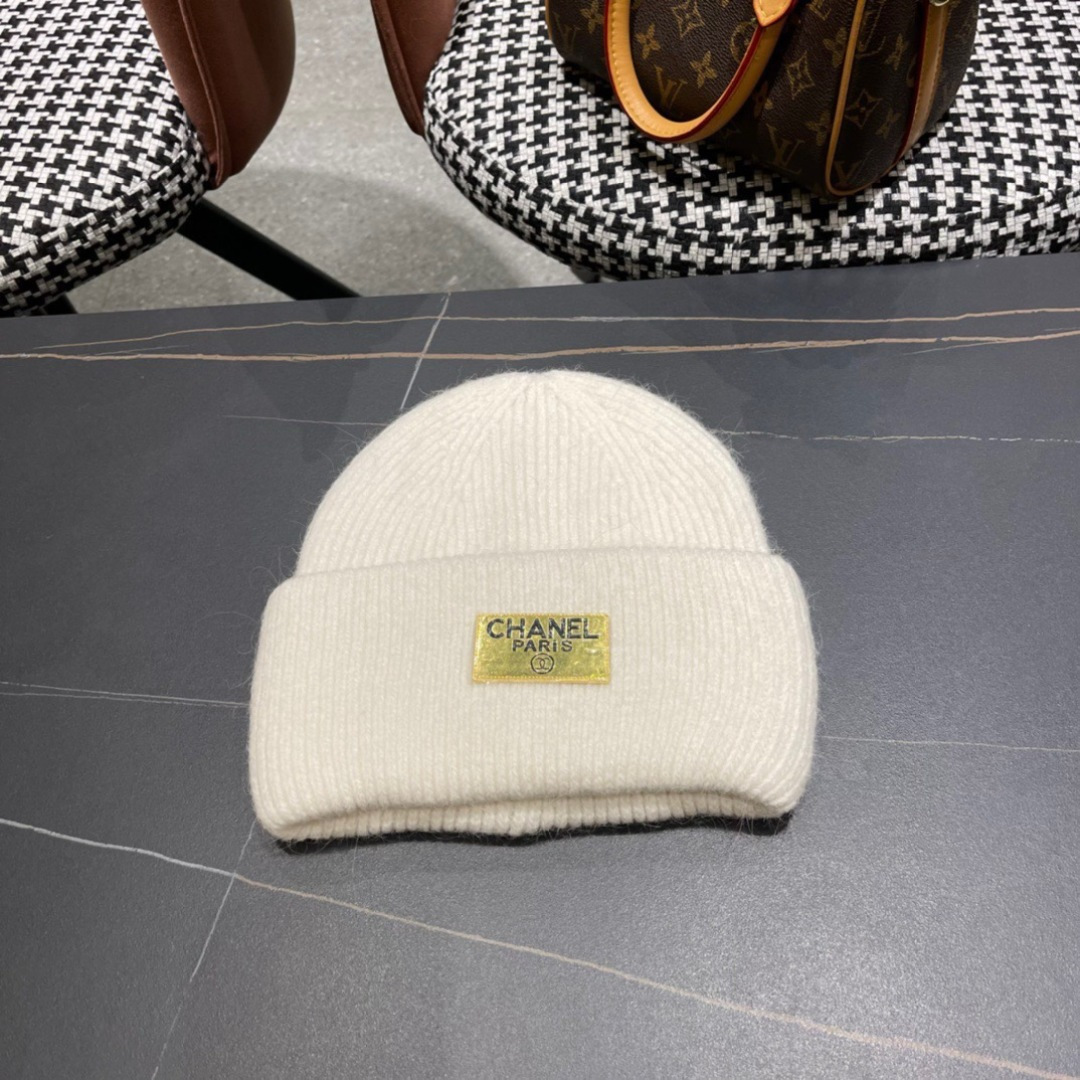  【CHANEL香奈儿】秋冬新款小香韩版针织毛线帽，出街超好搭配！