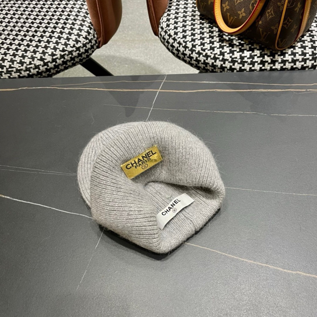  【CHANEL香奈儿】秋冬新款小香韩版针织毛线帽，出街超好搭配！
