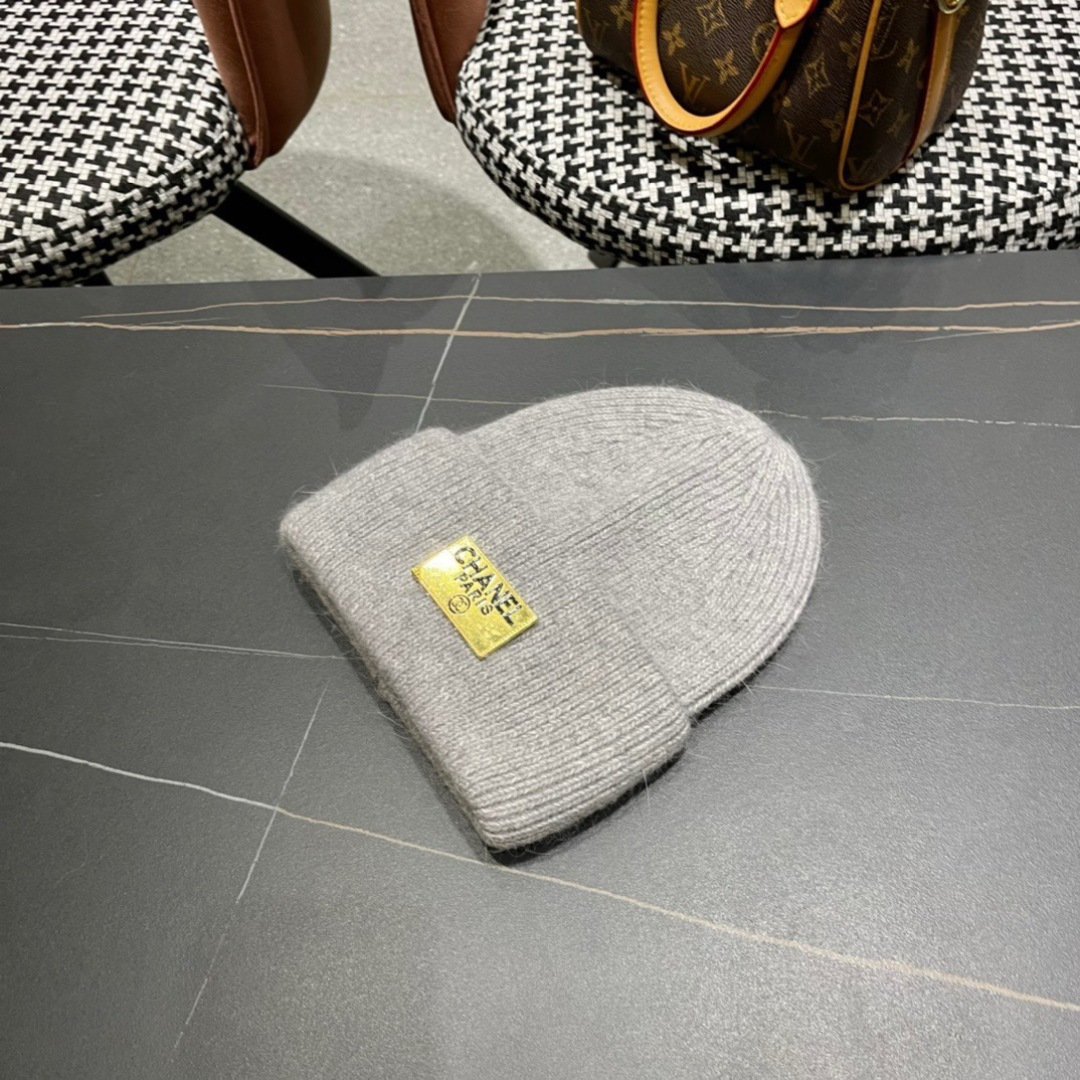  【CHANEL香奈儿】秋冬新款小香韩版针织毛线帽，出街超好搭配！