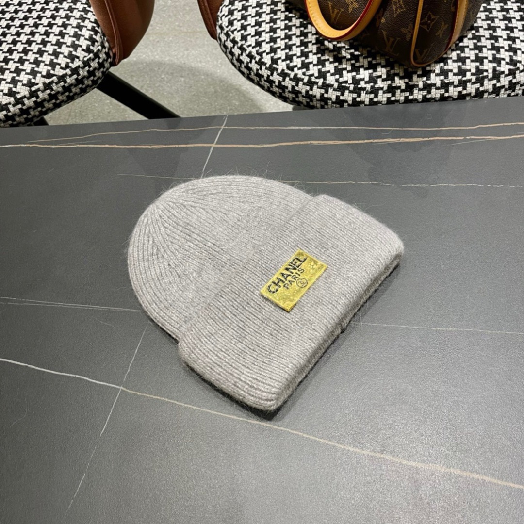  【CHANEL香奈儿】秋冬新款小香韩版针织毛线帽，出街超好搭配！