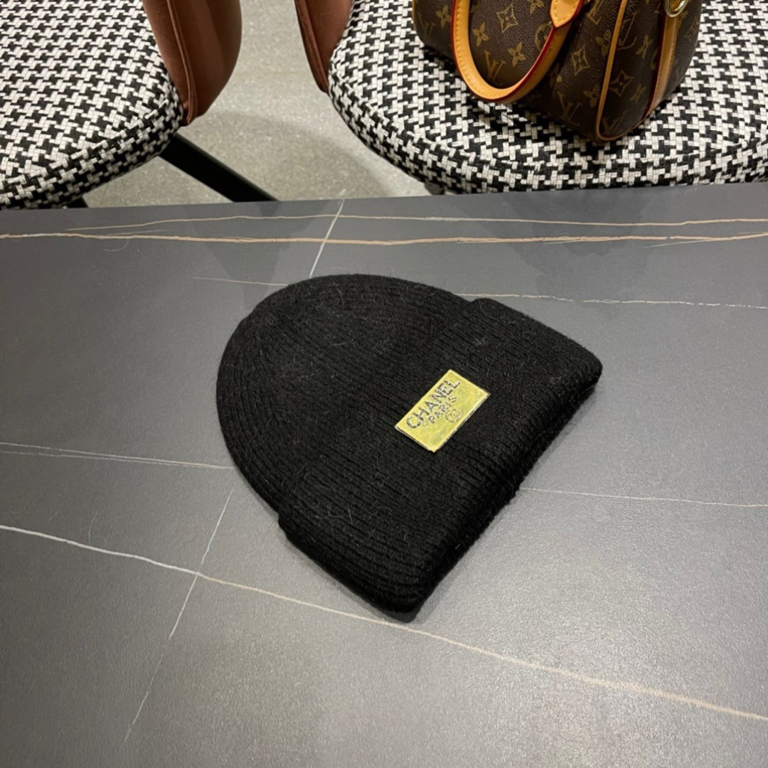  【CHANEL香奈儿】秋冬新款小香韩版针织毛线帽，出街超好搭配！