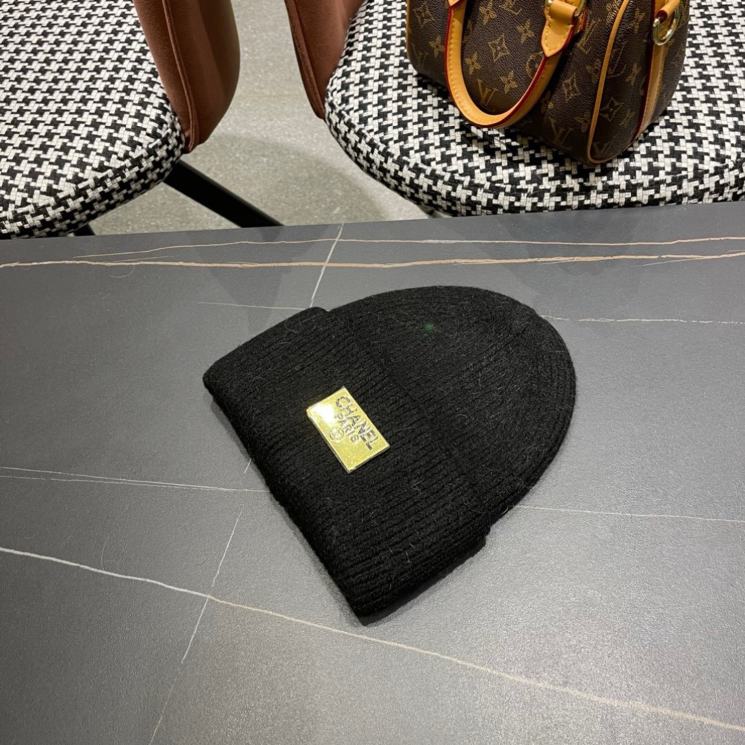  【CHANEL香奈儿】秋冬新款小香韩版针织毛线帽，出街超好搭配！