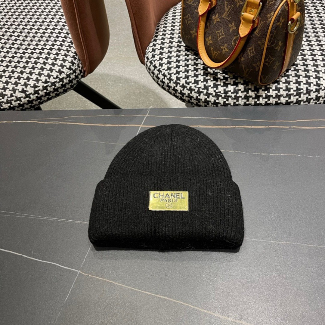  【CHANEL香奈儿】秋冬新款小香韩版针织毛线帽，出街超好搭配！