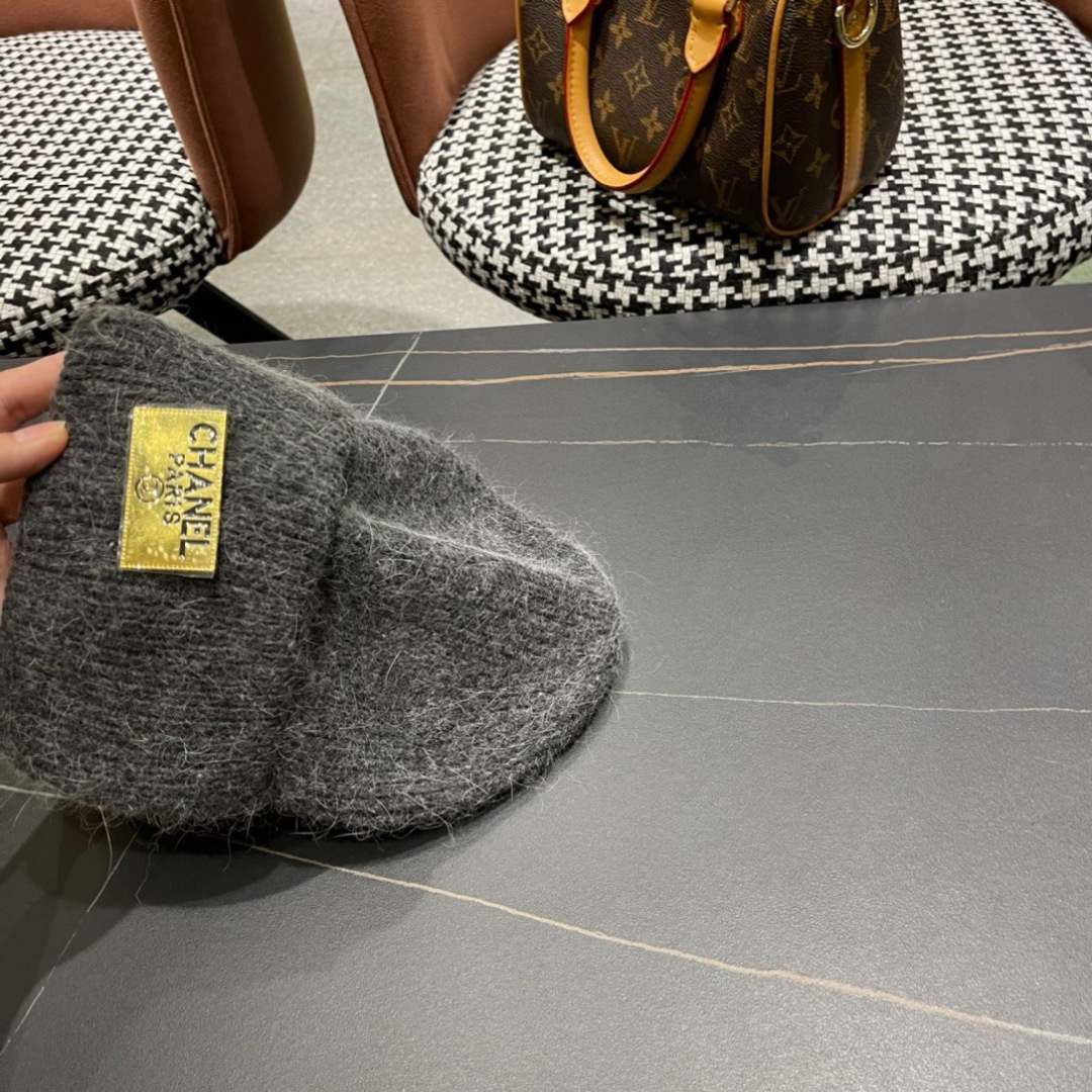  【CHANEL香奈儿】秋冬新款小香韩版针织毛线帽，出街超好搭配！