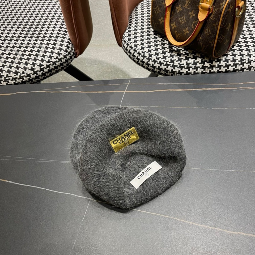  【CHANEL香奈儿】秋冬新款小香韩版针织毛线帽，出街超好搭配！