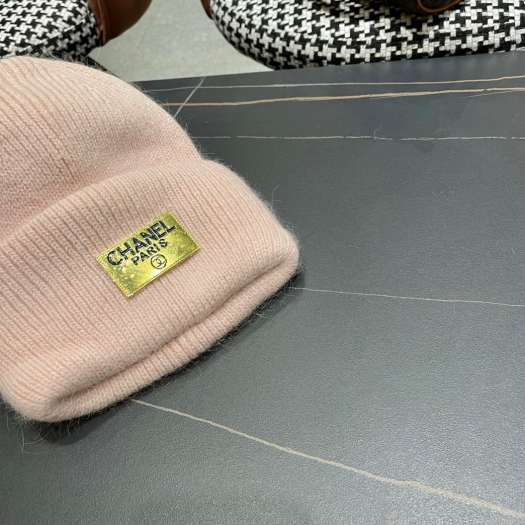  【CHANEL香奈儿】秋冬新款小香韩版针织毛线帽，出街超好搭配！