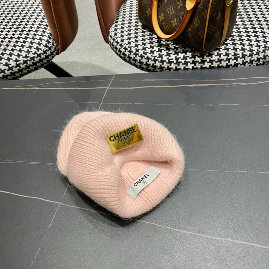  【CHANEL香奈儿】秋冬新款小香韩版针织毛线帽，出街超好搭配！