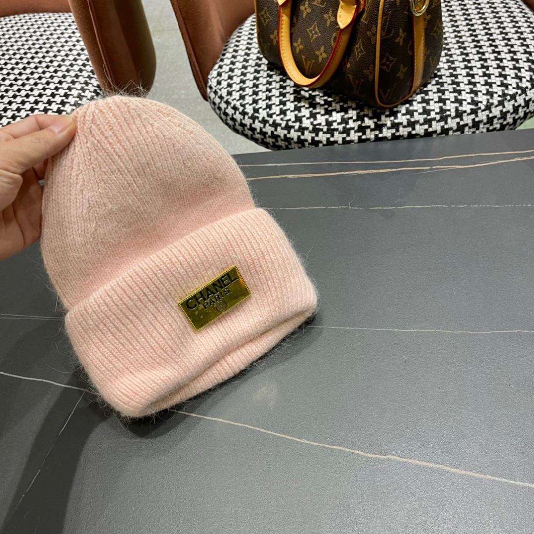  【CHANEL香奈儿】秋冬新款小香韩版针织毛线帽，出街超好搭配！