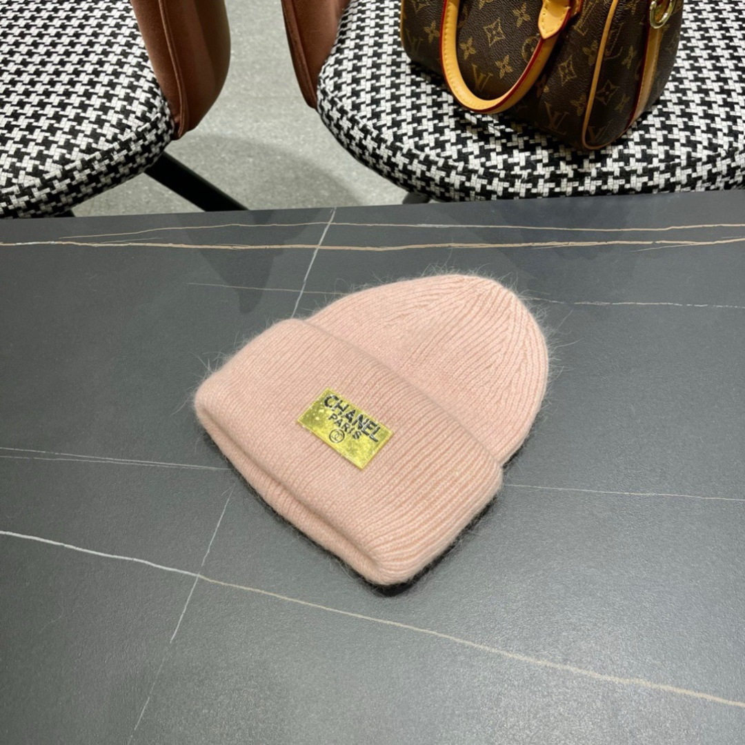  【CHANEL香奈儿】秋冬新款小香韩版针织毛线帽，出街超好搭配！