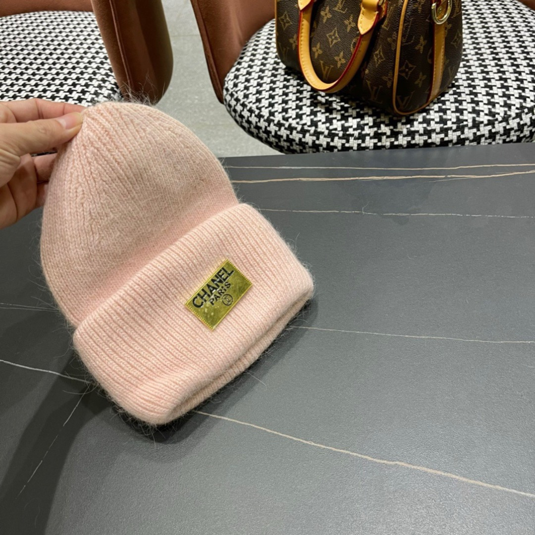  【CHANEL香奈儿】秋冬新款小香韩版针织毛线帽，出街超好搭配！
