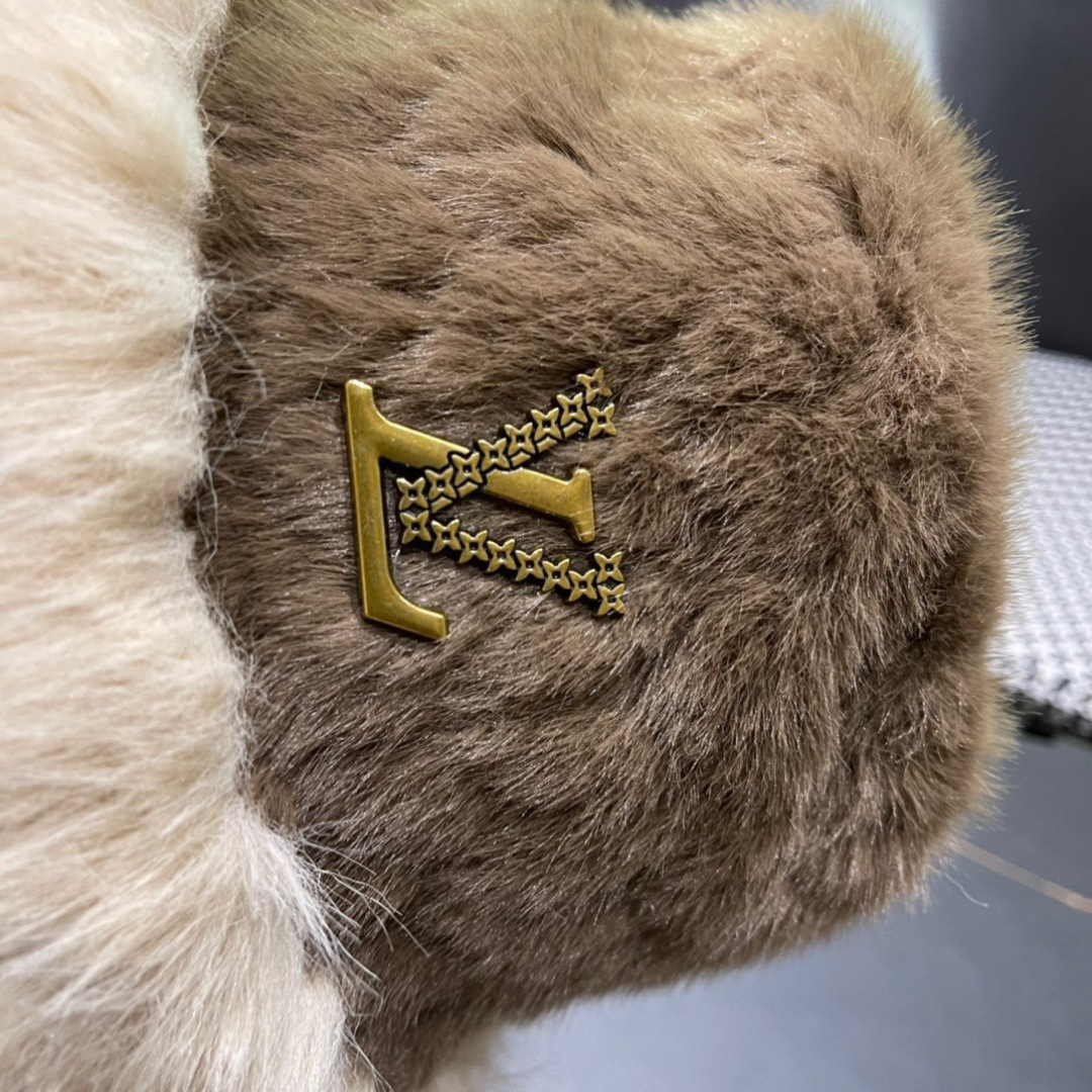 LV路易威登秋冬毛绒渔夫帽 完美版型，对格精准无误，男女适用