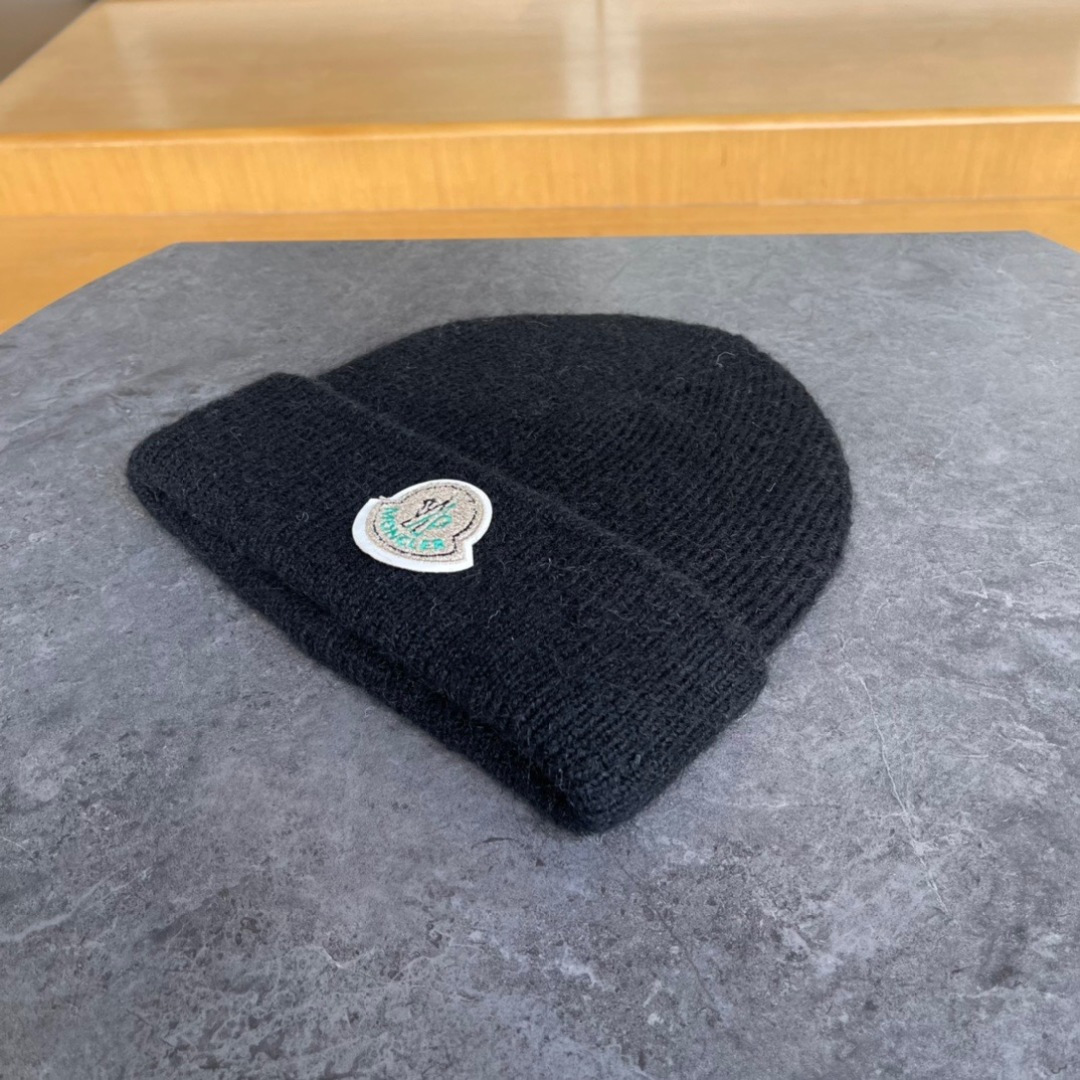 MONCLER蒙口2024新款秋冬季针织帽时尚百搭显脸小毛线帽护耳帽