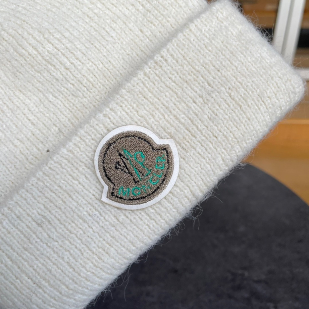 MONCLER蒙口2024新款秋冬季针织帽时尚百搭显脸小毛线帽护耳帽