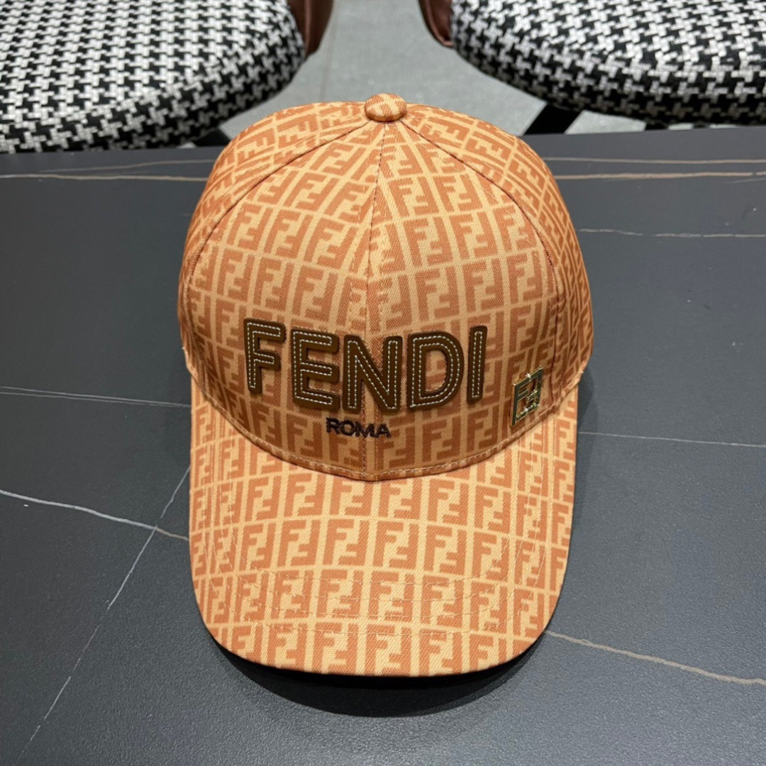  新款出货，Fendi（芬迪）新款原单棒球帽，专柜常年热卖款，口碑极佳，11开模订制轻盈透气！质量超赞，