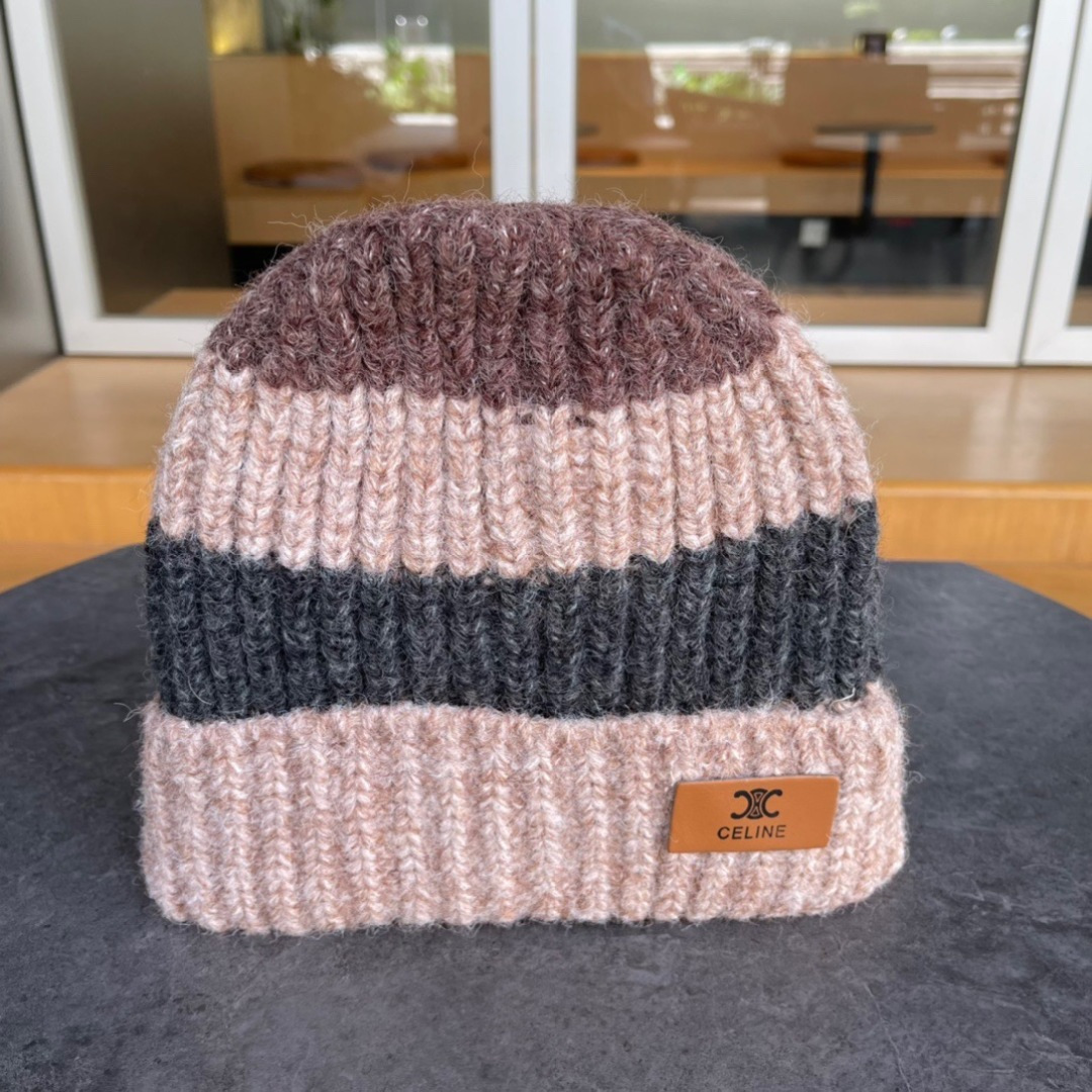 赛琳cellne韩版可爱小熊耳朵针织毛线帽子女冬季保暖护耳加厚百搭卡通套头帽