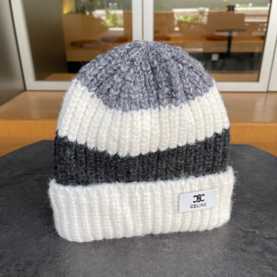 赛琳cellne韩版可爱小熊耳朵针织毛线帽子女冬季保暖护耳加厚百搭卡通套头帽