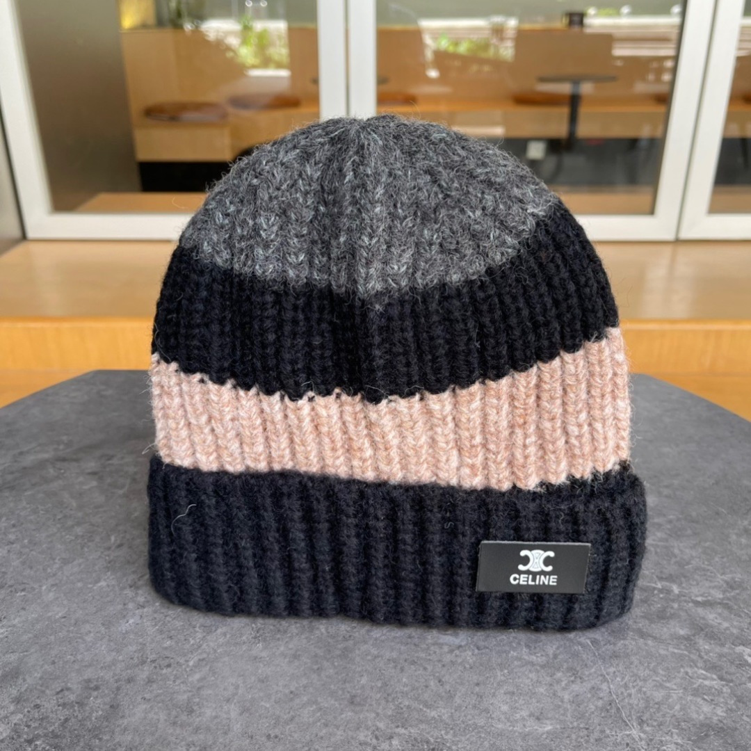 赛琳cellne韩版可爱小熊耳朵针织毛线帽子女冬季保暖护耳加厚百搭卡通套头帽