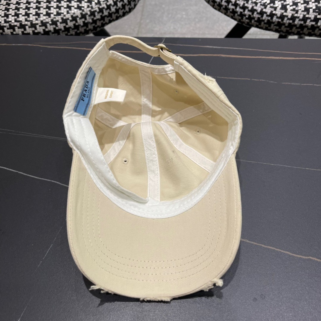 🧢普拉达Prada潮人三角标棒球帽简约帅气~男女同款超酷时尚街头风 帽型极好