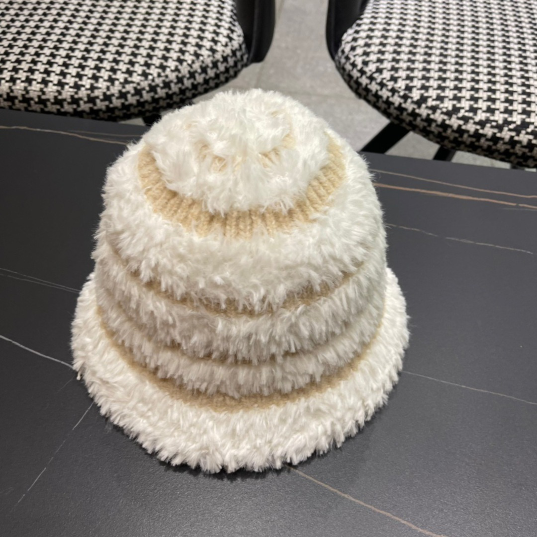 👒蒙‌口Moncler2024针织帽秋冬季新款时尚遮阳盆帽条纹防晒帽子水桶编织