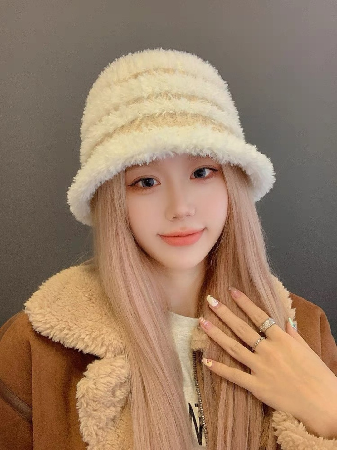 👒蒙‌口Moncler2024针织帽秋冬季新款时尚遮阳盆帽条纹防晒帽子水桶编织