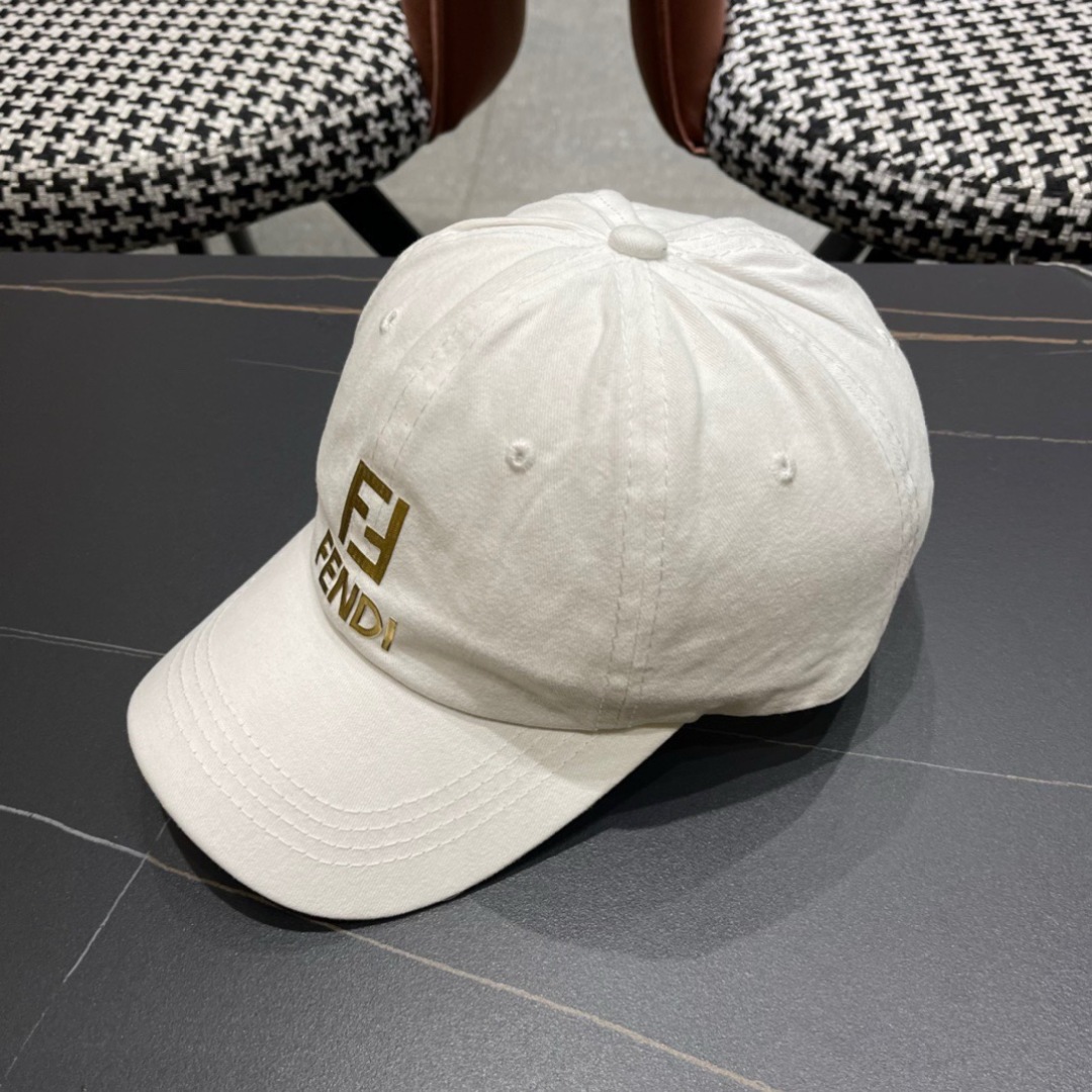  Fendi（芬迪）2024新款棒球帽， 双F提花口碑极佳，轻盈透气！质量超赞，基础头围56，贴片可调节