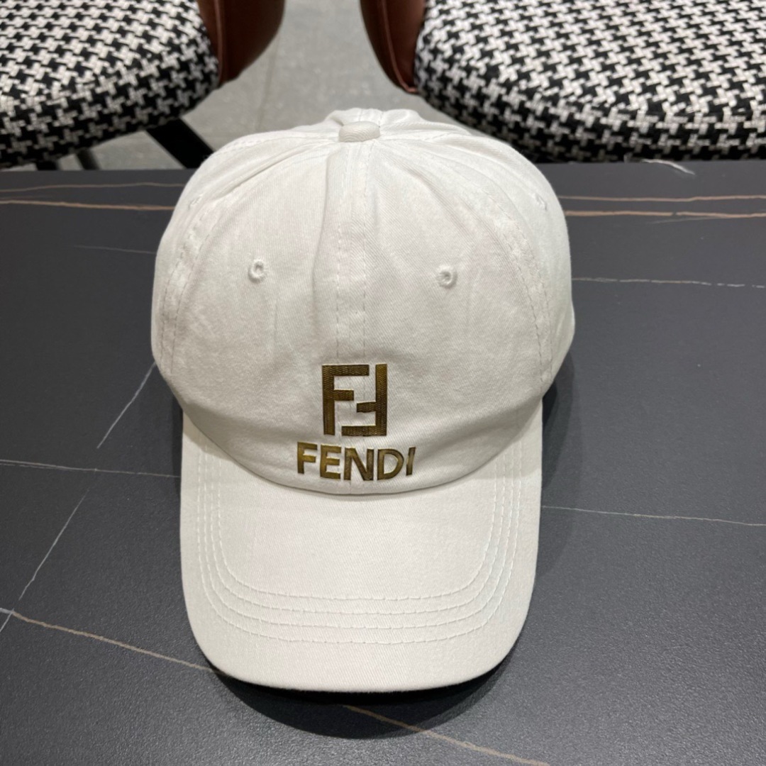  Fendi（芬迪）2024新款棒球帽， 双F提花口碑极佳，轻盈透气！质量超赞，基础头围56，贴片可调节