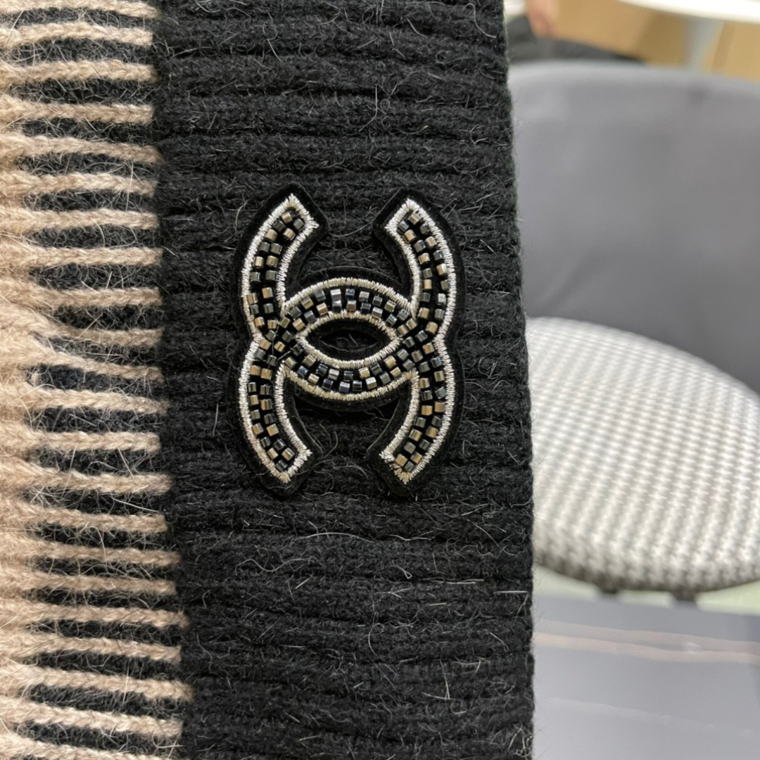  CHANEL香奈儿 秋冬新款大牌同款羊毛针织毛线帽出街超好搭配！