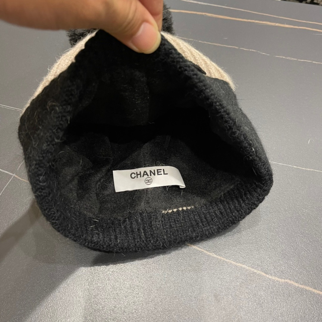  CHANEL香奈儿 秋冬新款大牌同款羊毛针织毛线帽出街超好搭配！