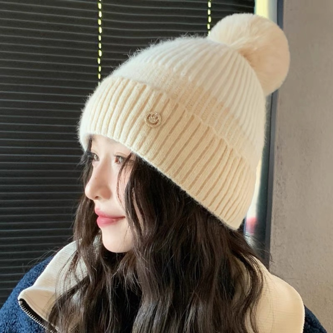  CHANEL香奈儿 秋冬新款大牌同款羊毛针织毛线帽出街超好搭配！