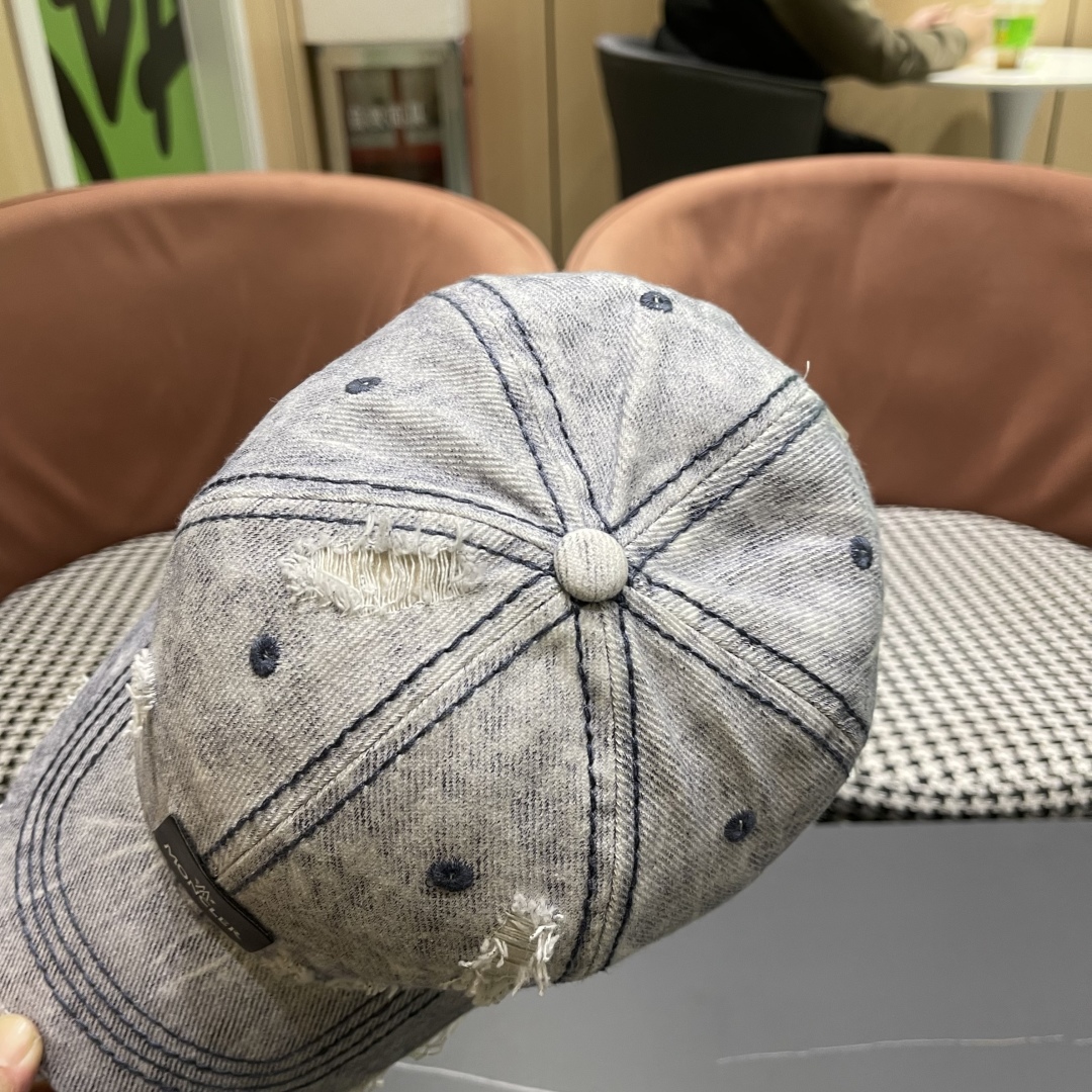  moncler潮牌蒙口经典牛仔棒球帽，男女户外保百搭帽子