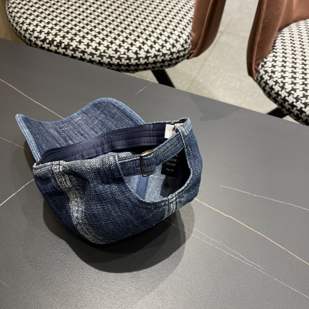  香奈儿CHANEL新品牛仔棒球帽，小香经典简约，时尚休闲设计 跑量新品，网红款