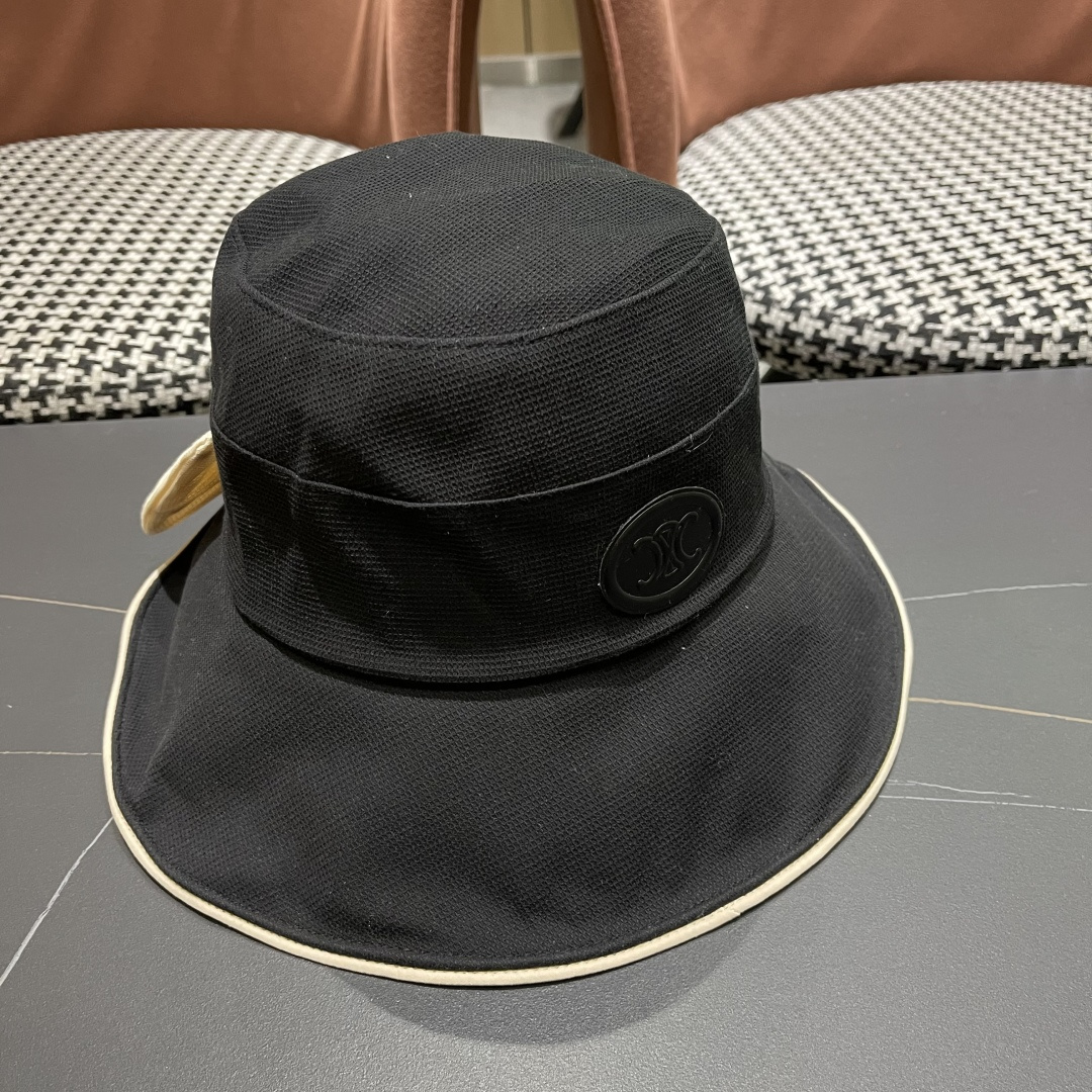 Celine赛琳日系蝴蝶结百搭渔夫遮阳帽，网红同款