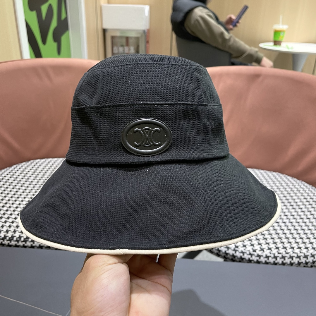 Celine赛琳日系蝴蝶结百搭渔夫遮阳帽，网红同款