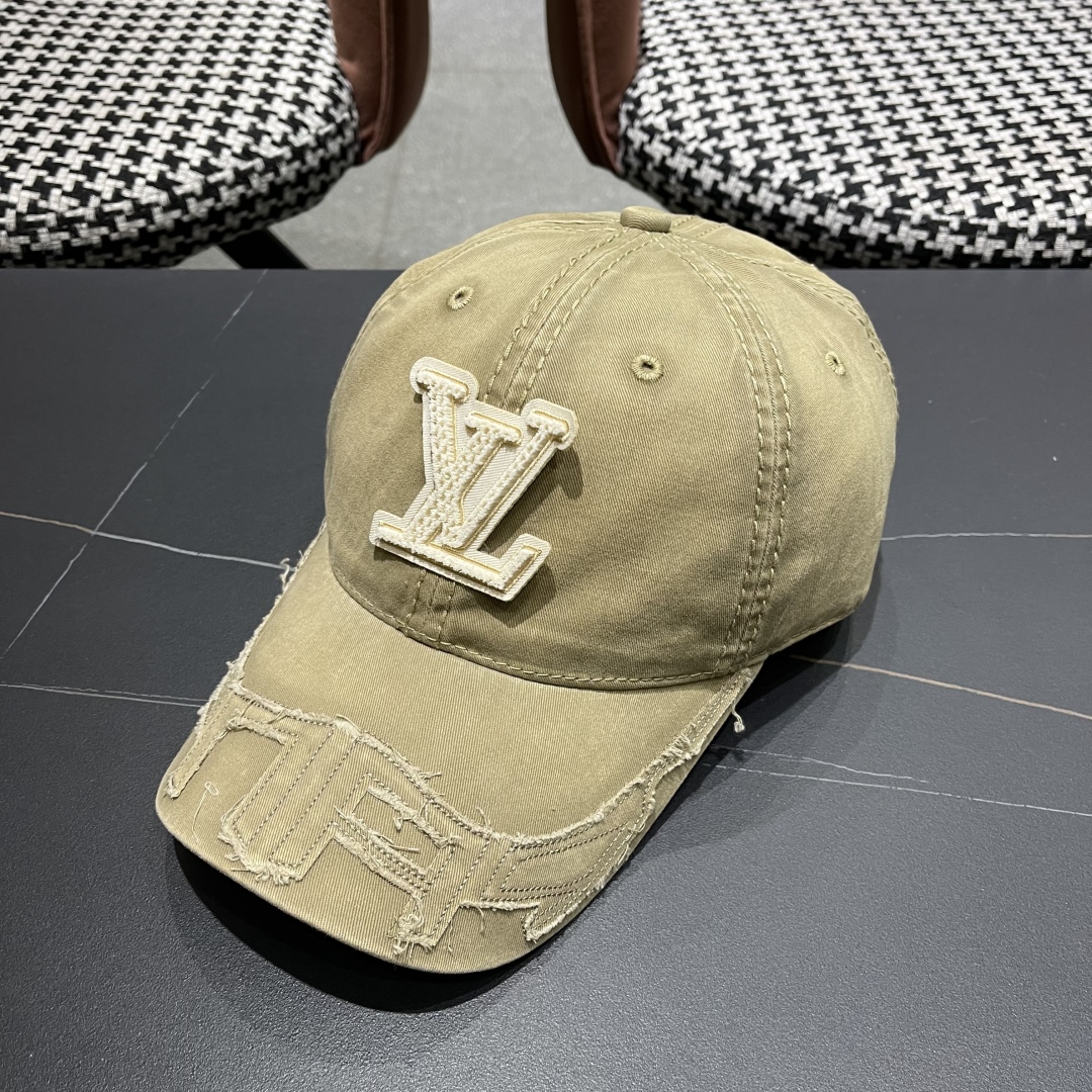  LV 路易威登2025新款经典休闲潮流款简约棒球帽🧢日韩风格，随便搭配都超好看！出门旅游，绝对要入手的