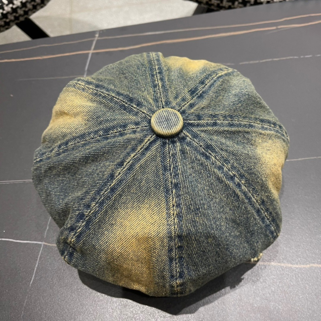  Gucci古奇2024年早秋新款牛仔贝雷帽，南瓜帽，帽型超级好看，出街旅游必备