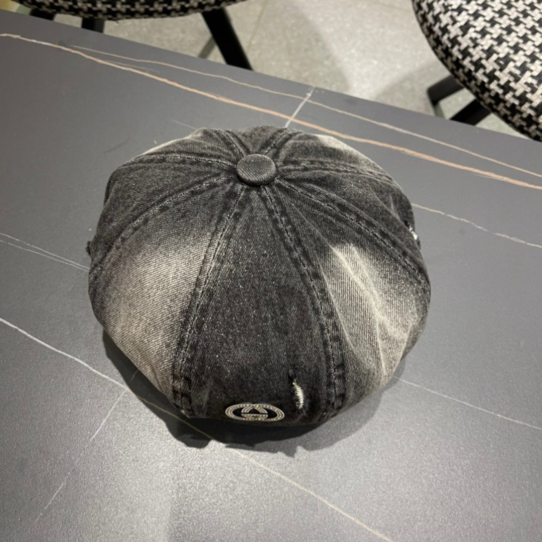  Gucci古奇2024年早秋新款牛仔贝雷帽，南瓜帽，帽型超级好看，出街旅游必备