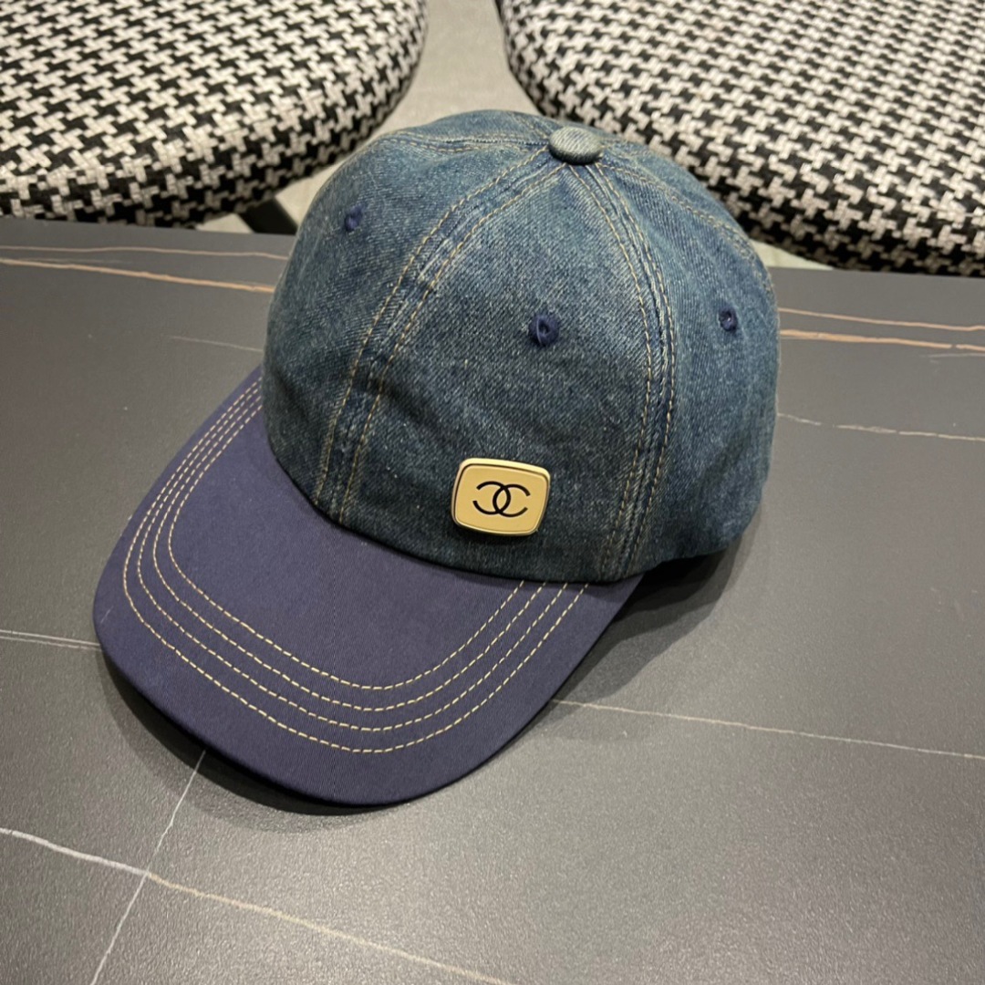  CHANEL香奈儿】新款简约牛仔棒球帽，新款出货，大牌款超好搭配，赶紧入手！

