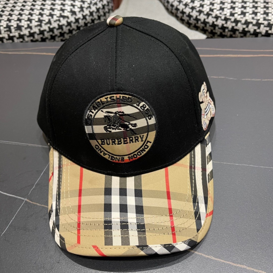 【巴宝莉burberry】🌸2025官网同步上线🎊 韩版新款英伦风定制款11原单品质 男女通用棒球帽 提