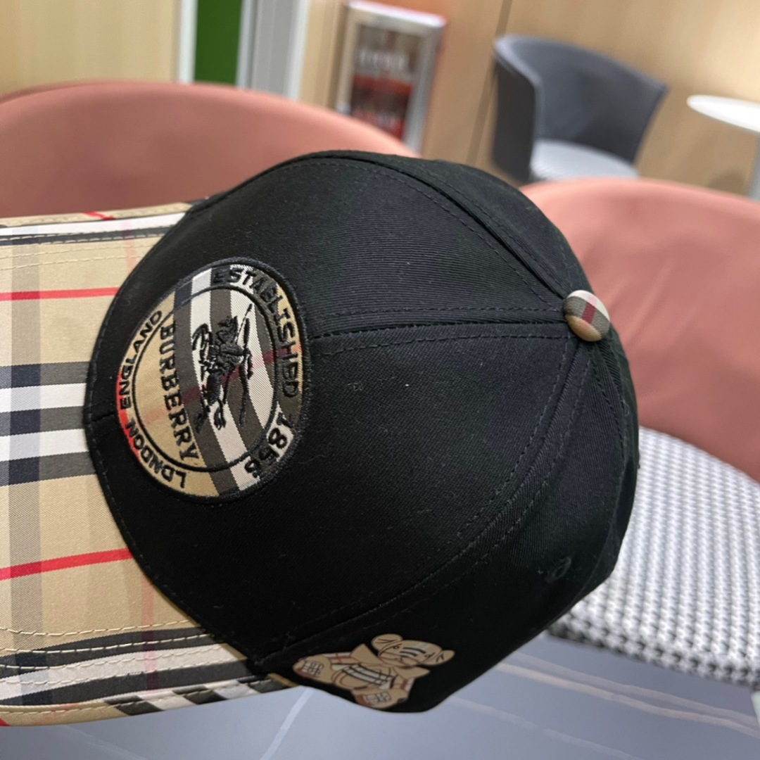 【巴宝莉burberry】🌸2025官网同步上线🎊 韩版新款英伦风定制款11原单品质 男女通用棒球帽 提