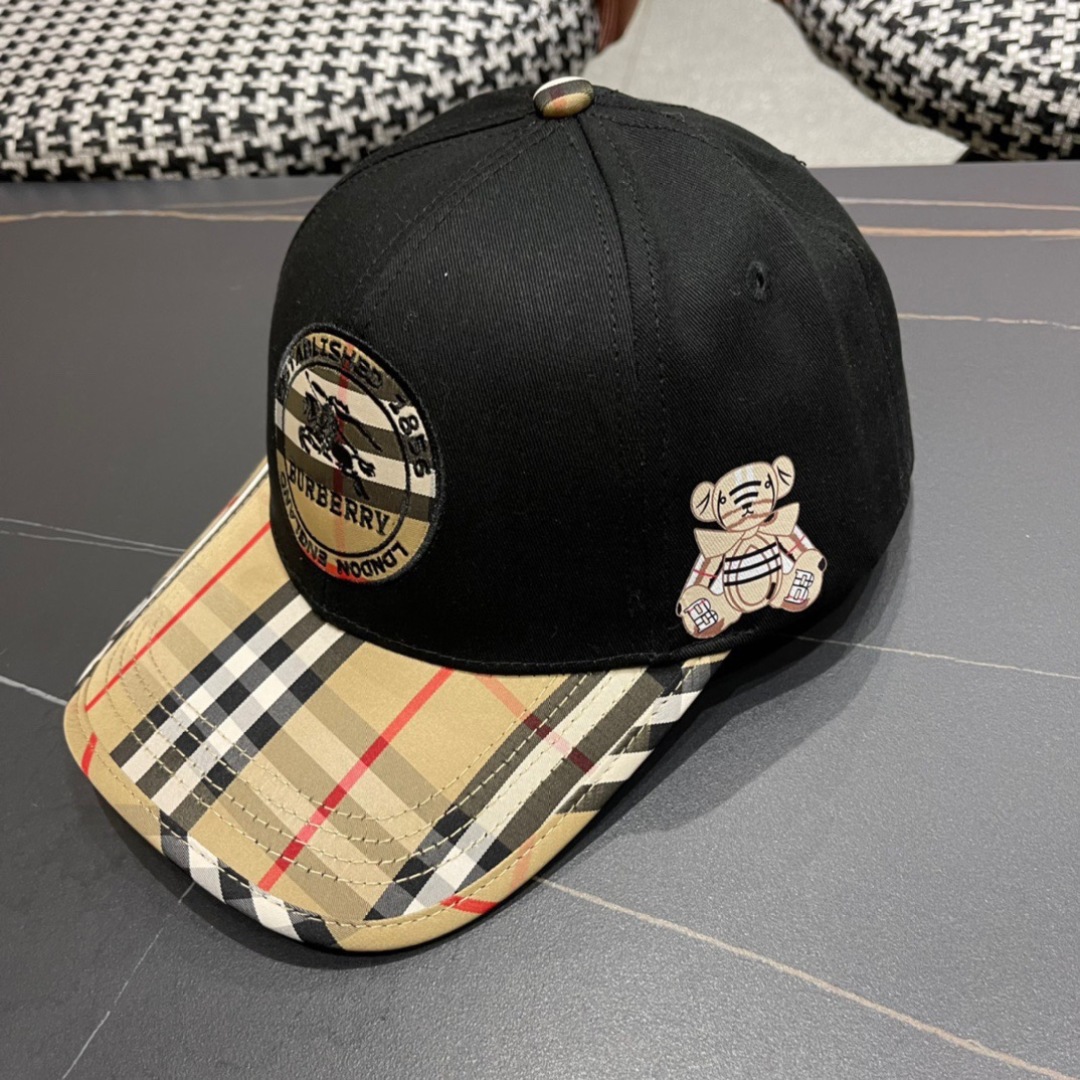 【巴宝莉burberry】🌸2025官网同步上线🎊 韩版新款英伦风定制款11原单品质 男女通用棒球帽 提