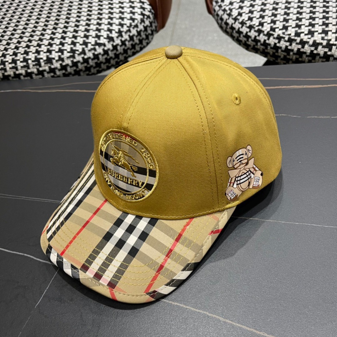 【巴宝莉burberry】🌸2025官网同步上线🎊 韩版新款英伦风定制款11原单品质 男女通用棒球帽 提